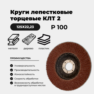 КЛТ2 125х22,23 XF549 P100