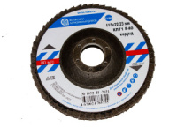 Круг лепестковый торцевой 115х22,23 корунд Р 40  Волжский Абразивный завод.КЛТ 1
